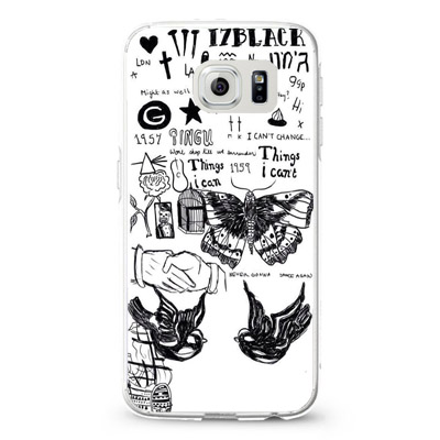 1D harry style tattoos samsung galaxy S3,S4,S5,S6 cases