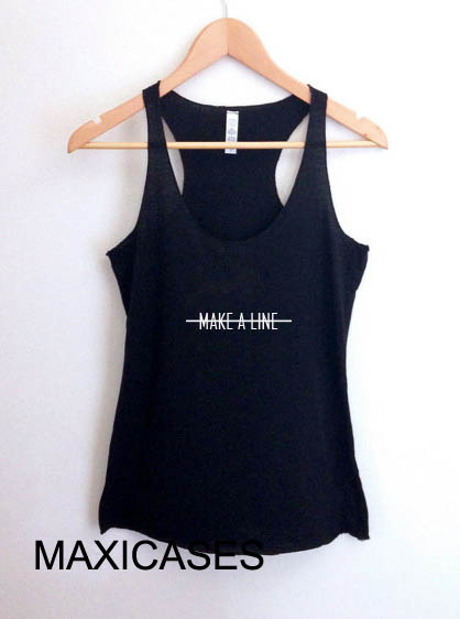 Make a line tank top men and women Adult