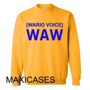 Mario voice waw Sweatshirt Sweater Unisex Adults size S to 2XL