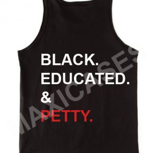 Black educated and petty tank top men and women Adult