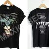 Kanye west yeezus tour with date Two Side T-shirt Men Women and Youth