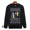 Rick And Morty Ugly Christmas Sweatshirt Size S to 3XL Unisex Adult