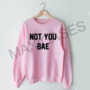 Not you bae Sweatshirt Sweater Unisex Adults size S to 2XL