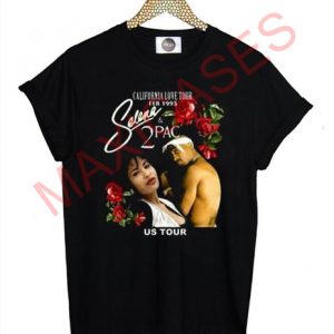 Selena Tupac T-shirt Men Women and Youth