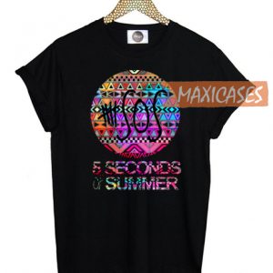 5 Seconds of Summer Logo aztec chevron T-shirt Men Women and Youth