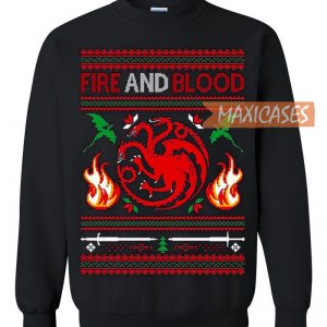 Game of Thrones Fire and Blood Ugly Christmas Sweater Unisex