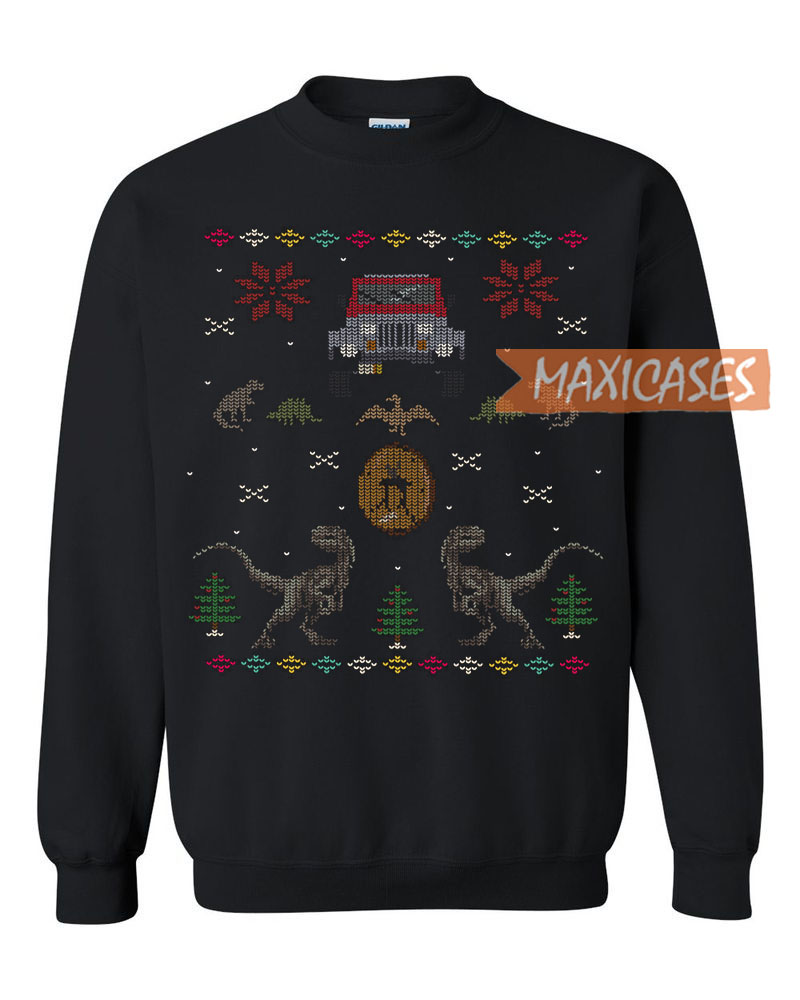 Jurassic Park Ugly Christmas Sweater Unisex Size S to 3XL