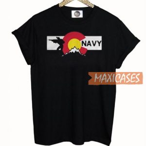 Navy Colorado Flag T Shirt