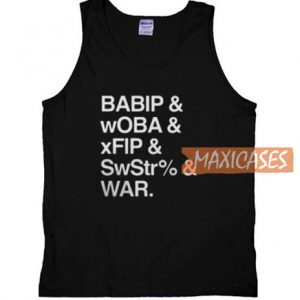Babip And Woba And Xfip Tank Top