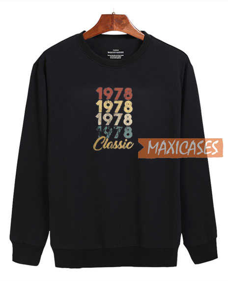 1978 Classic Black Sweatshirt