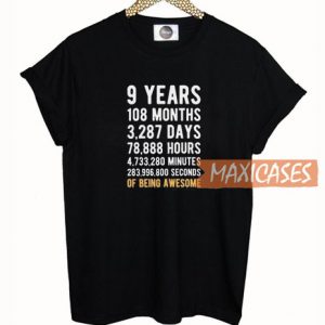 9 Years T Shirt