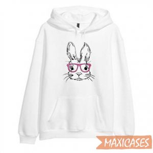 Bunny With Glasses Hoodie