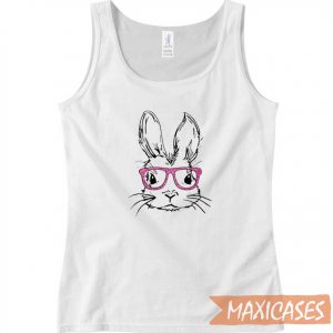 Bunny With Glasses Tank Top