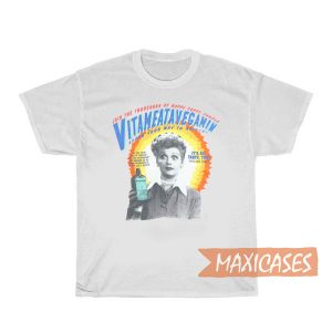 Lucille Ball I Love Lucy Vitameatavegamin T Shirt Women, Men and Youth